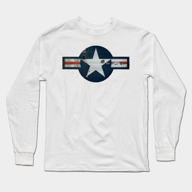 Aircraft Roundel Long Sleeve T-Shirt by Enzwell